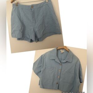 Rachel Paige 2 piece cotton shorts set XL